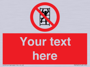 Custom prohibition No climbing